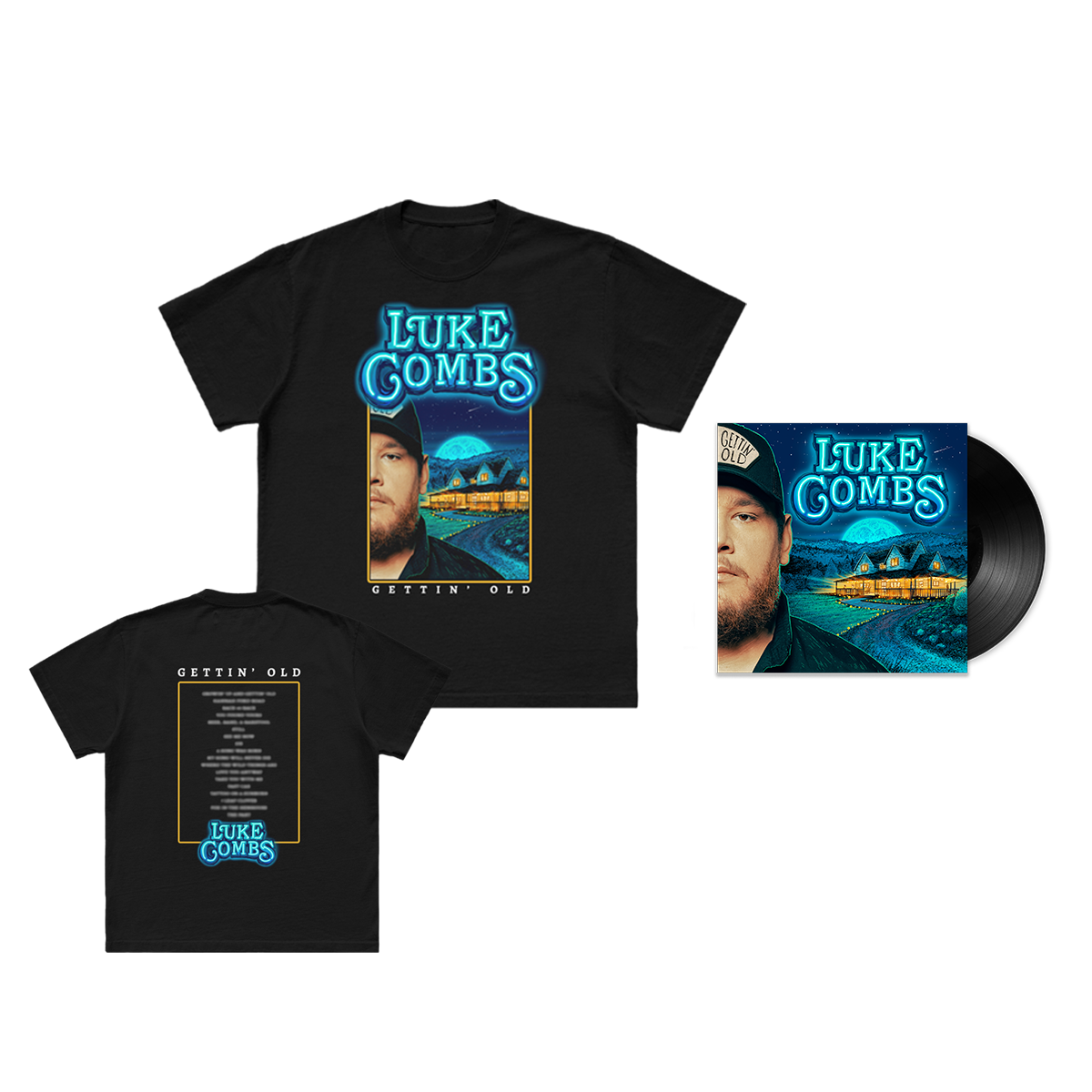 Gettin' Old Tee + Vinyl Bundle