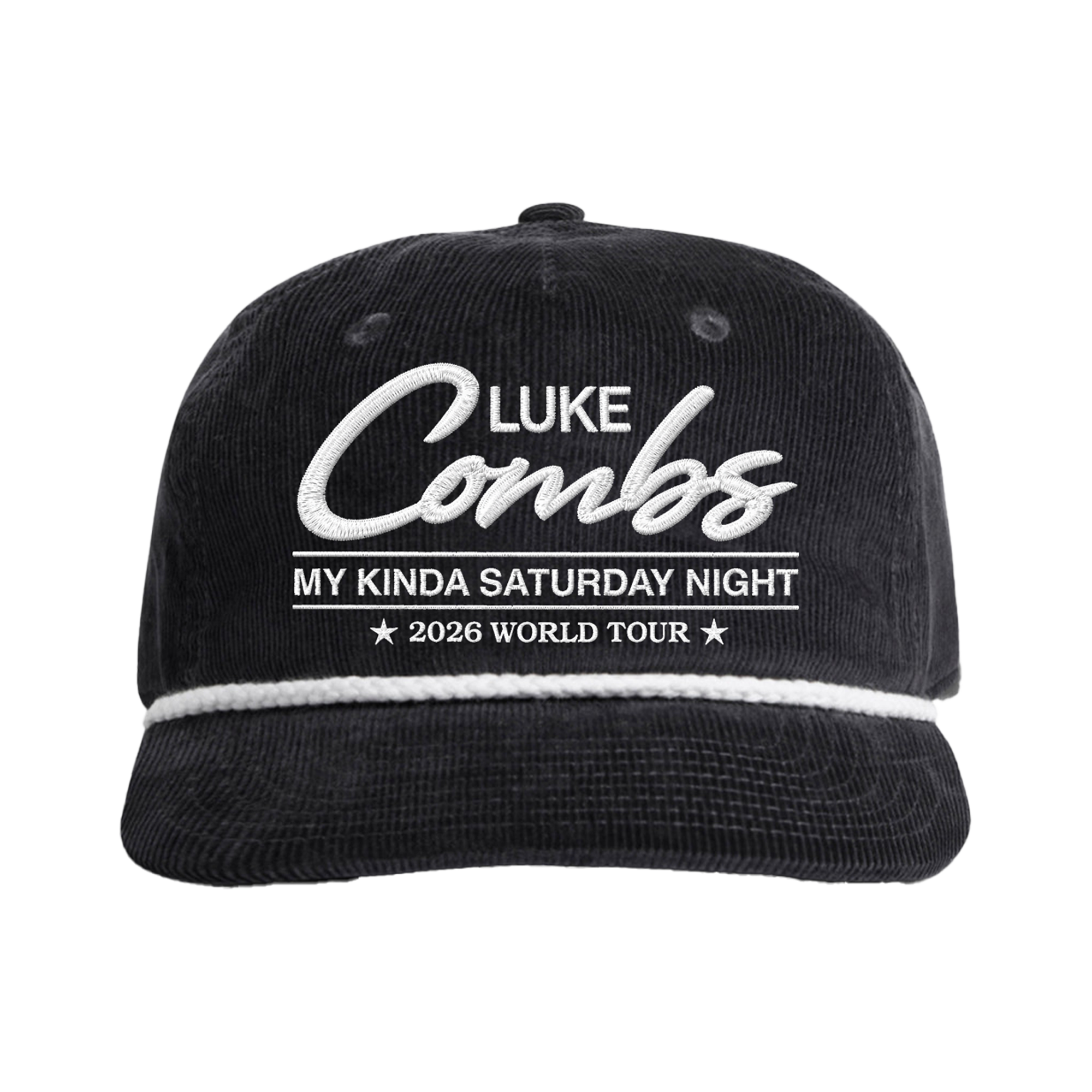 Cord Rope Hat Black | Luke Combs (UK) | Official Store
