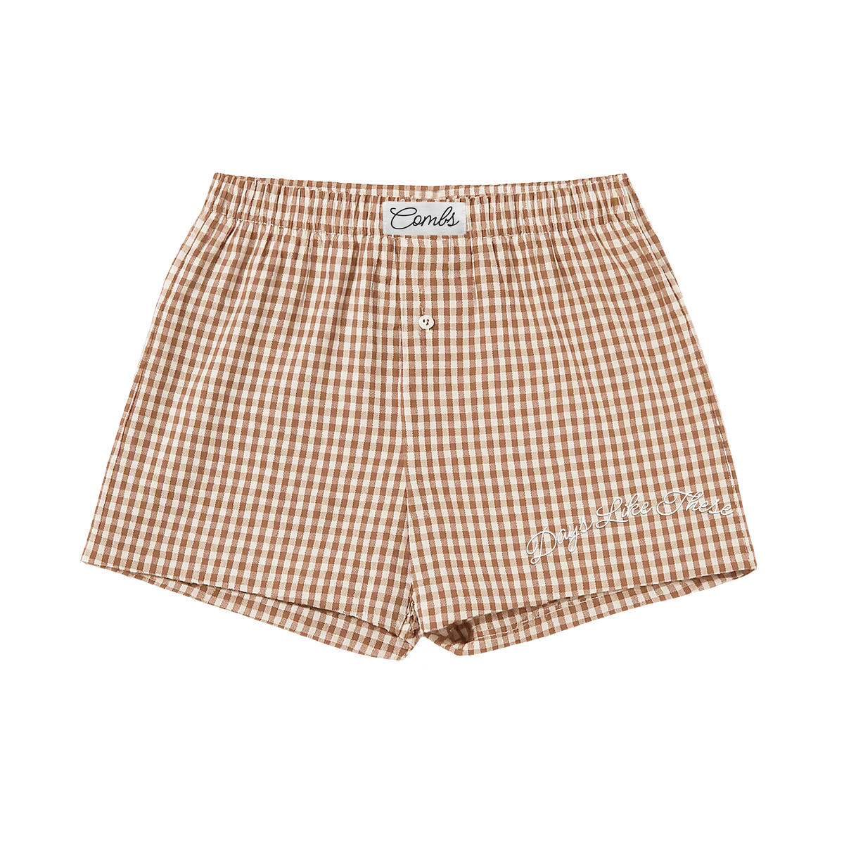 Checkered Tan Boxers